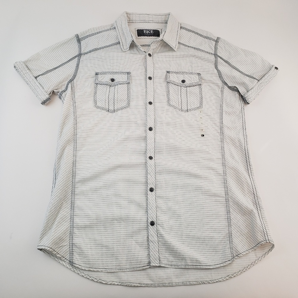 Mens BKE Standard Fit Short Sleeve Shirt